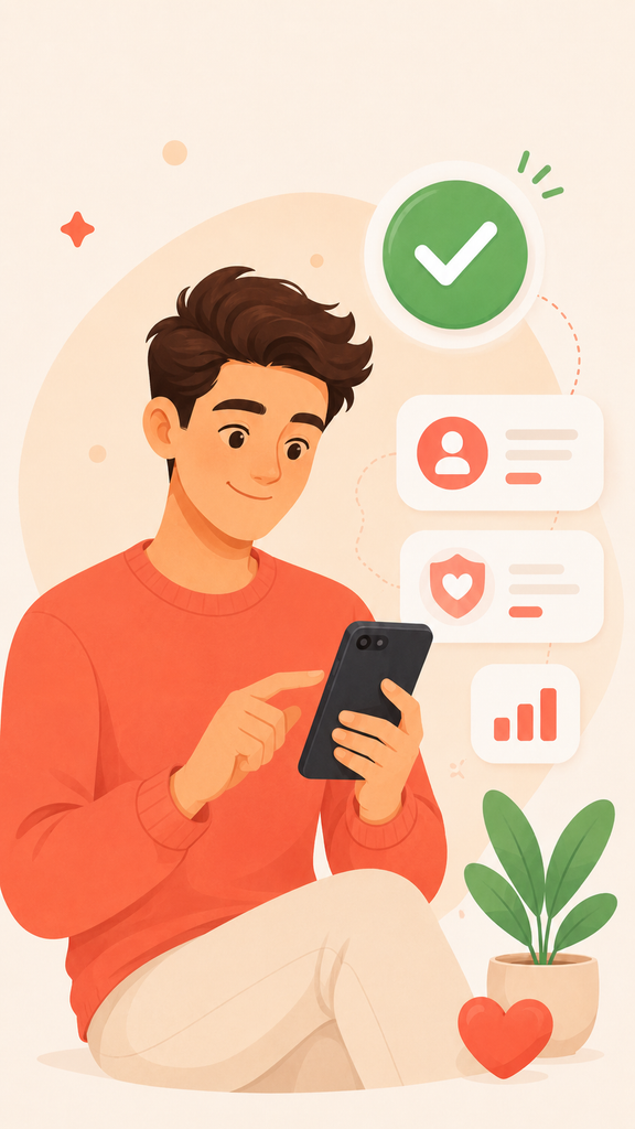 Homme consultant son téléphone et pensant à reprendre contact avec un ami